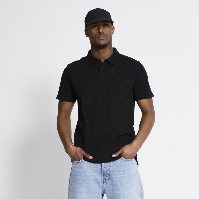 Structured polo shirt "Alfred Waffle"